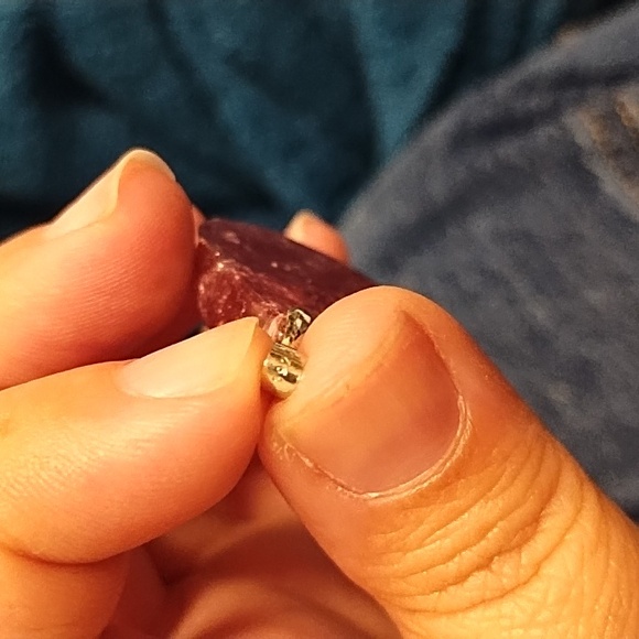 Purple mica pendant - Picture 5 of 5